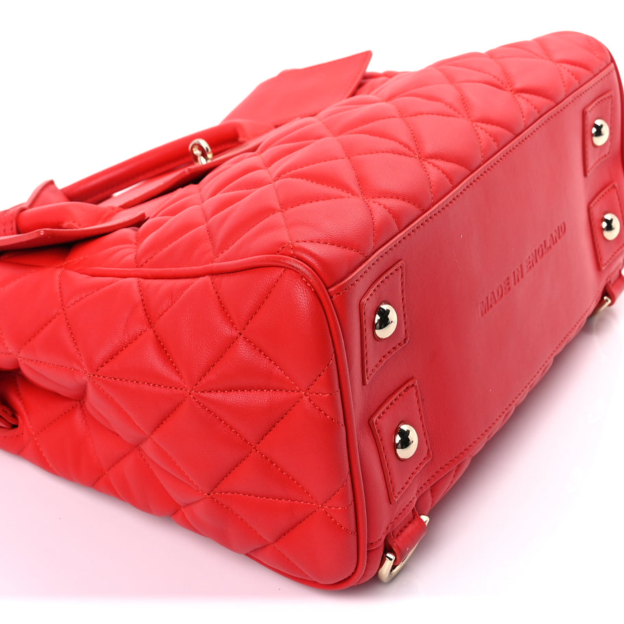 Mulberry Nappa Quilted Medium Cara Delevingne Convertible Bag Red Image 8