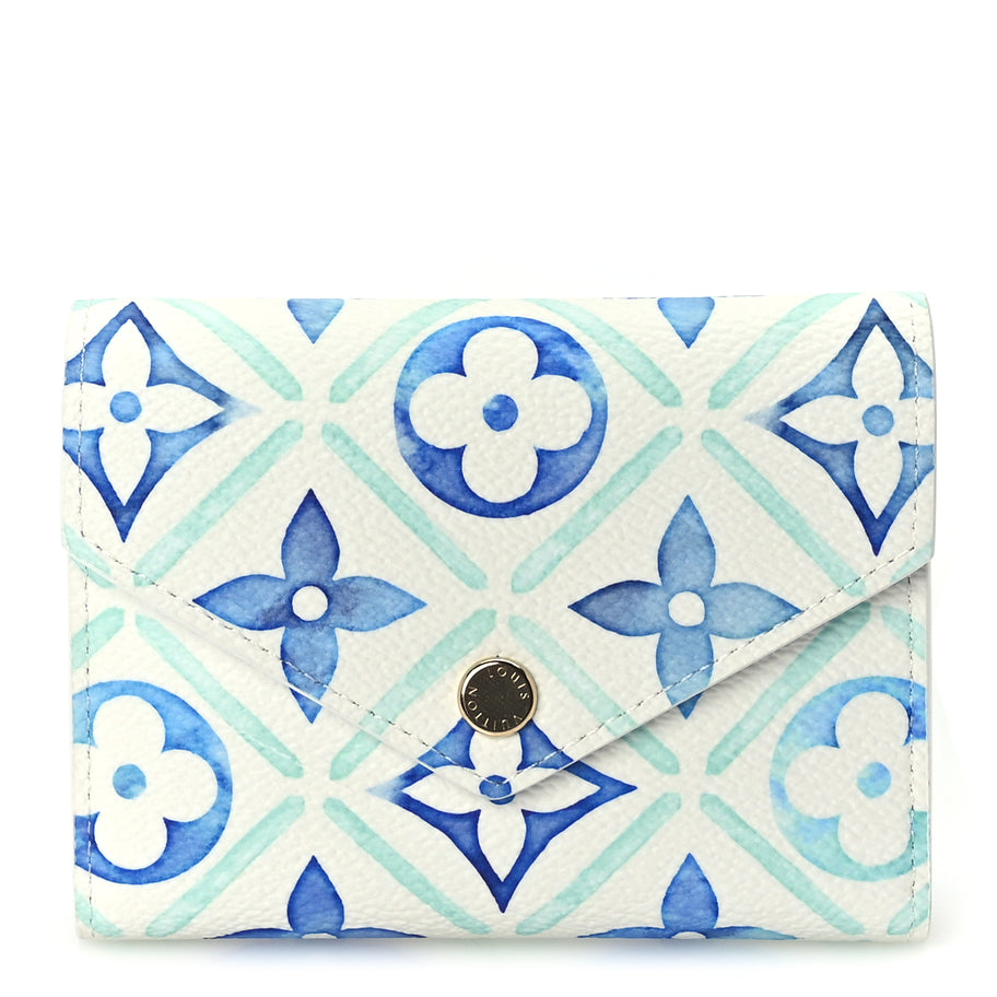 Louis Vuitton Monogram Tiles By The Pool Victorine Wallet Lagoon Blue Image 1