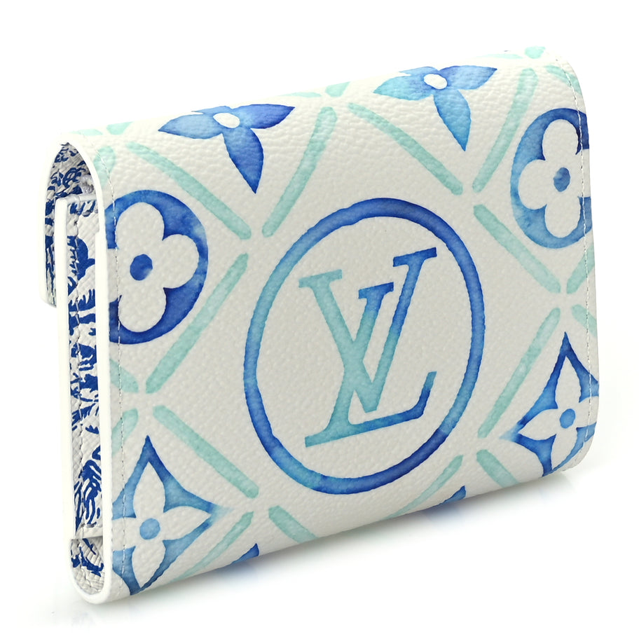 Louis Vuitton Monogram Tiles By The Pool Victorine Wallet Lagoon Blue Image 2