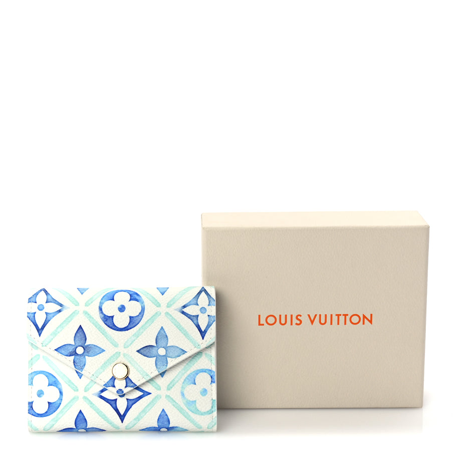 Louis Vuitton Monogram Tiles By The Pool Victorine Wallet Lagoon Blue Image 7