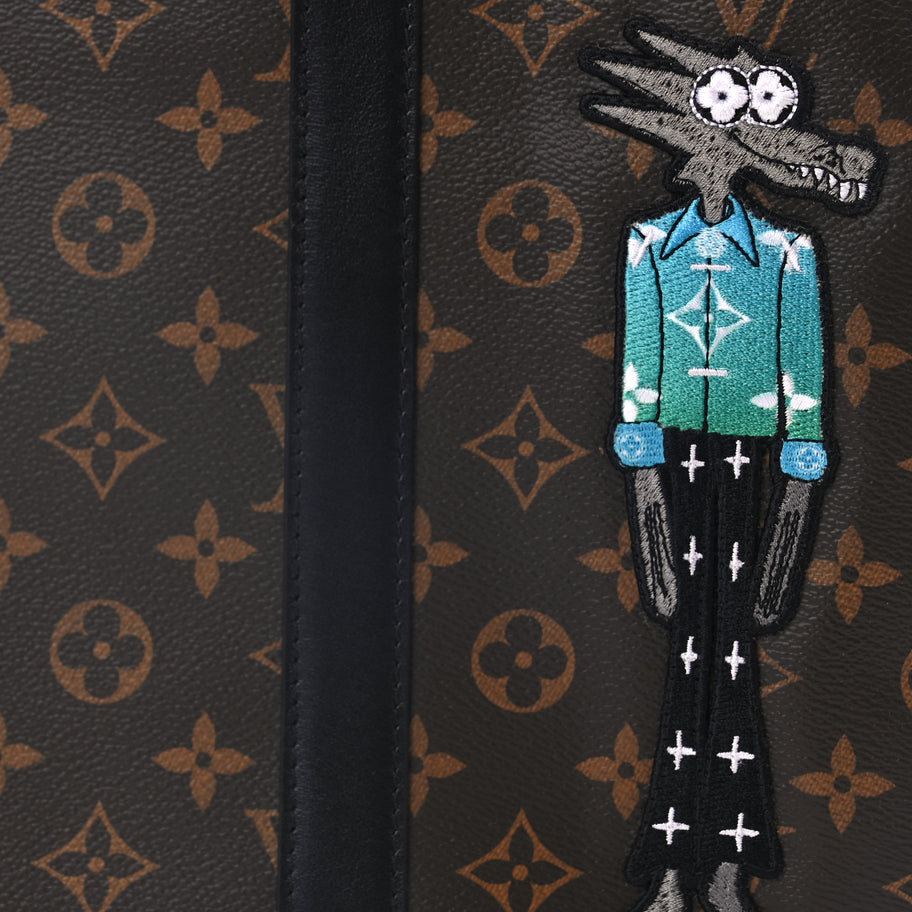 Louis Vuitton Monogram Embroidered Cartoon LV Friends Keepall Pouch Image 6