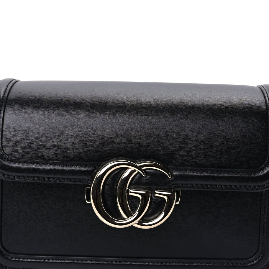 Gucci Calfskin Go Small Shoulder Bag  Black Image 6