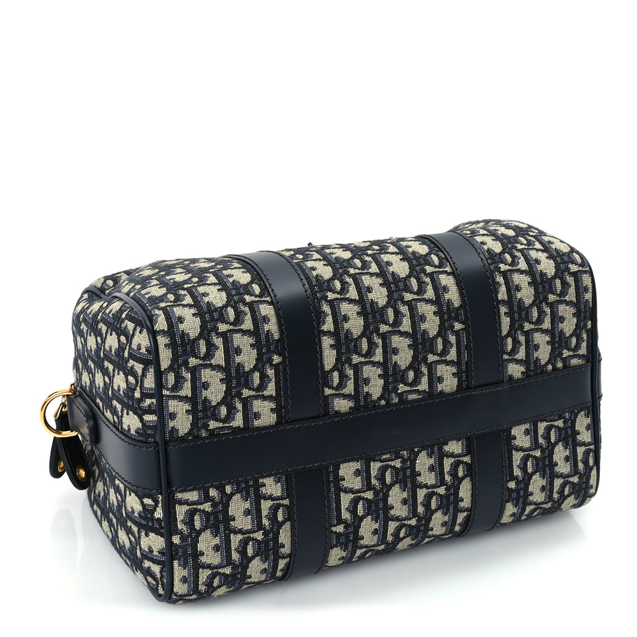 Christian Dior Oblique Calfskin Groove 25 Bag Blue Image 3