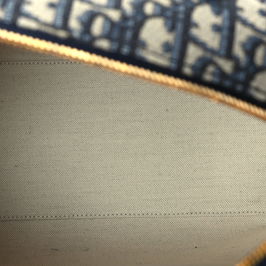 Christian Dior Oblique Calfskin Groove 25 Bag Blue Image 4