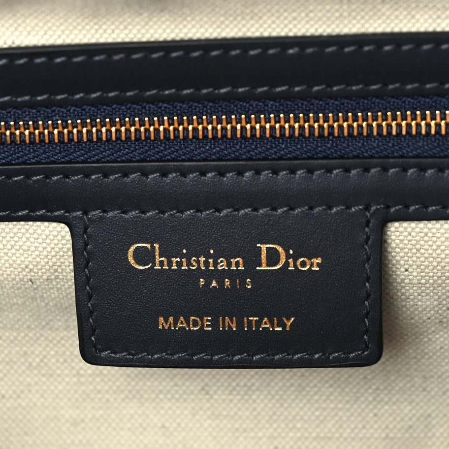 Christian Dior Oblique Calfskin Groove 25 Bag Blue Image 5