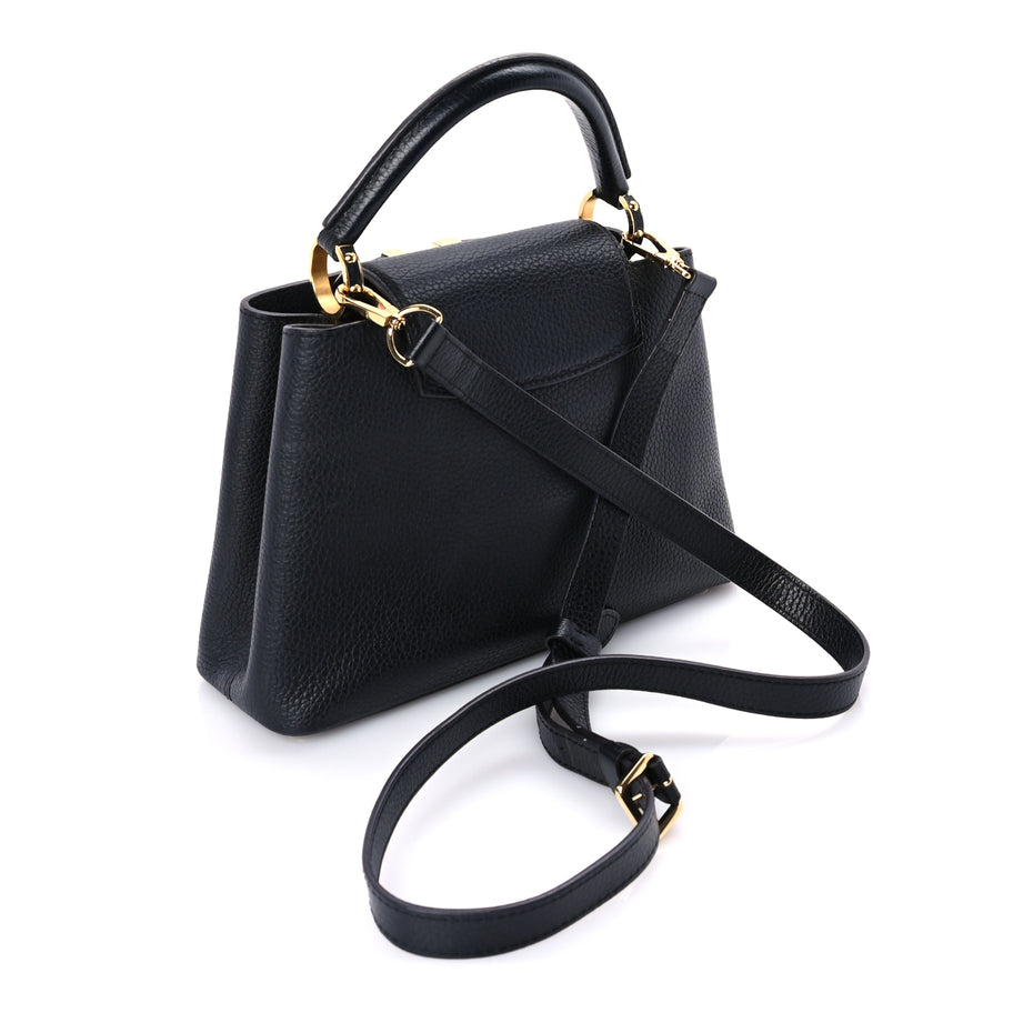 Louis Vuitton Taurillon Capucines BB  Black Image 2