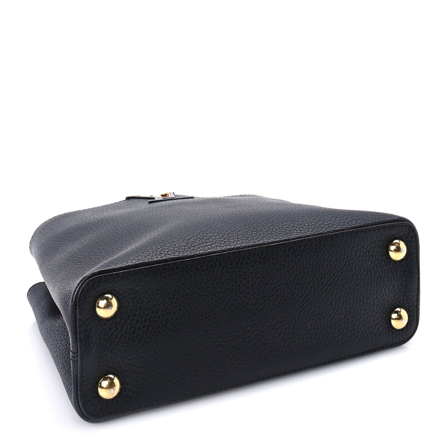 Louis Vuitton Taurillon Capucines BB  Black Image 3