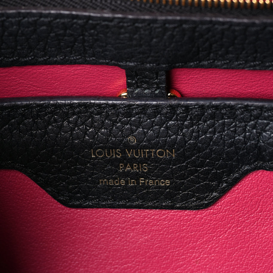 Louis Vuitton Taurillon Capucines BB  Black Image 5