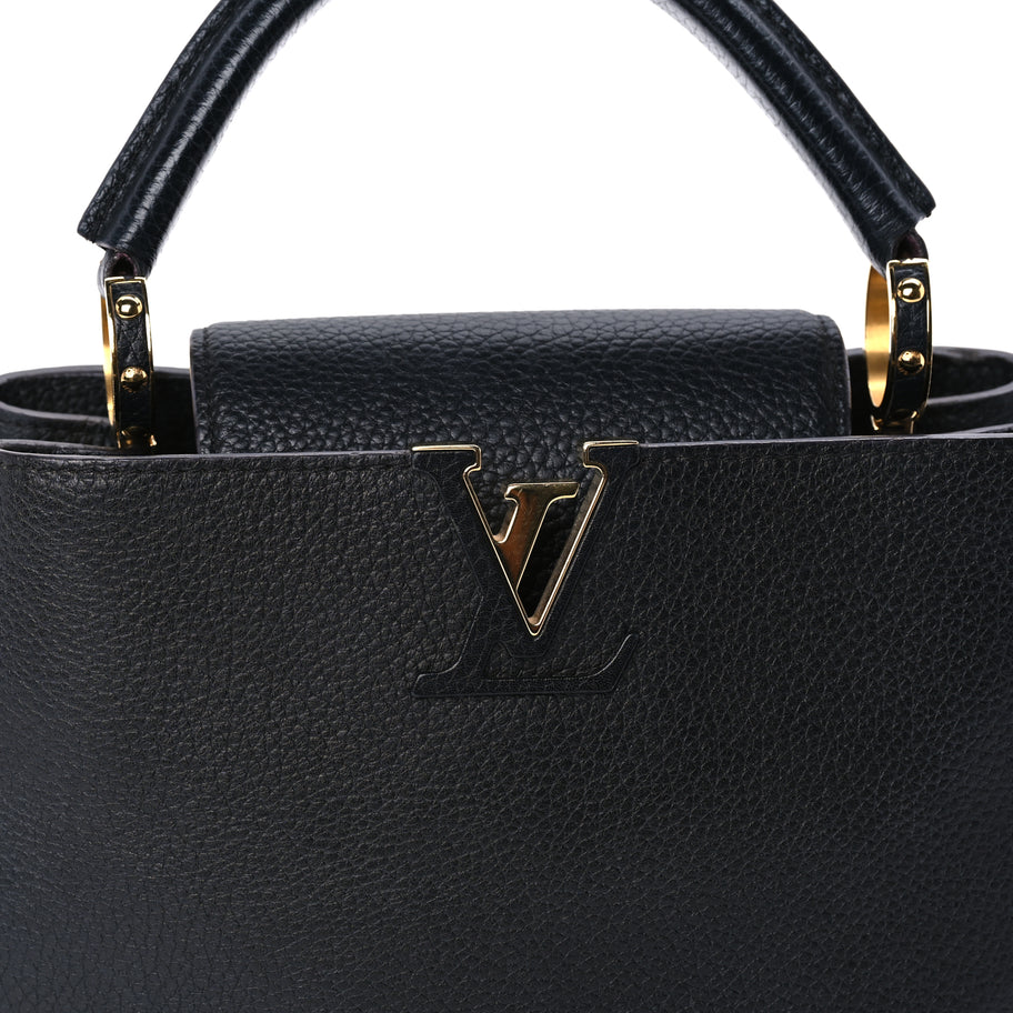 Louis Vuitton Taurillon Capucines BB  Black Image 6