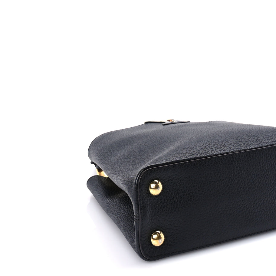 Louis Vuitton Taurillon Capucines BB  Black Image 7