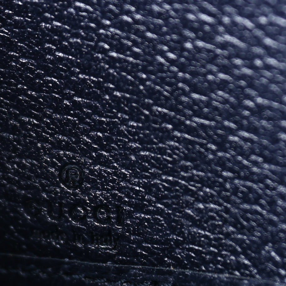 Gucci GG Supreme Monogram Textured Dollar Calfskin Web Ophidia Zip Around Wallet Beige Blue Image 5