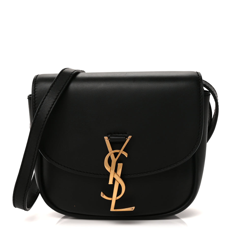 Saint Laurent Smooth Calfskin Classic Monogram Small Kaia Satchel Black Image 1