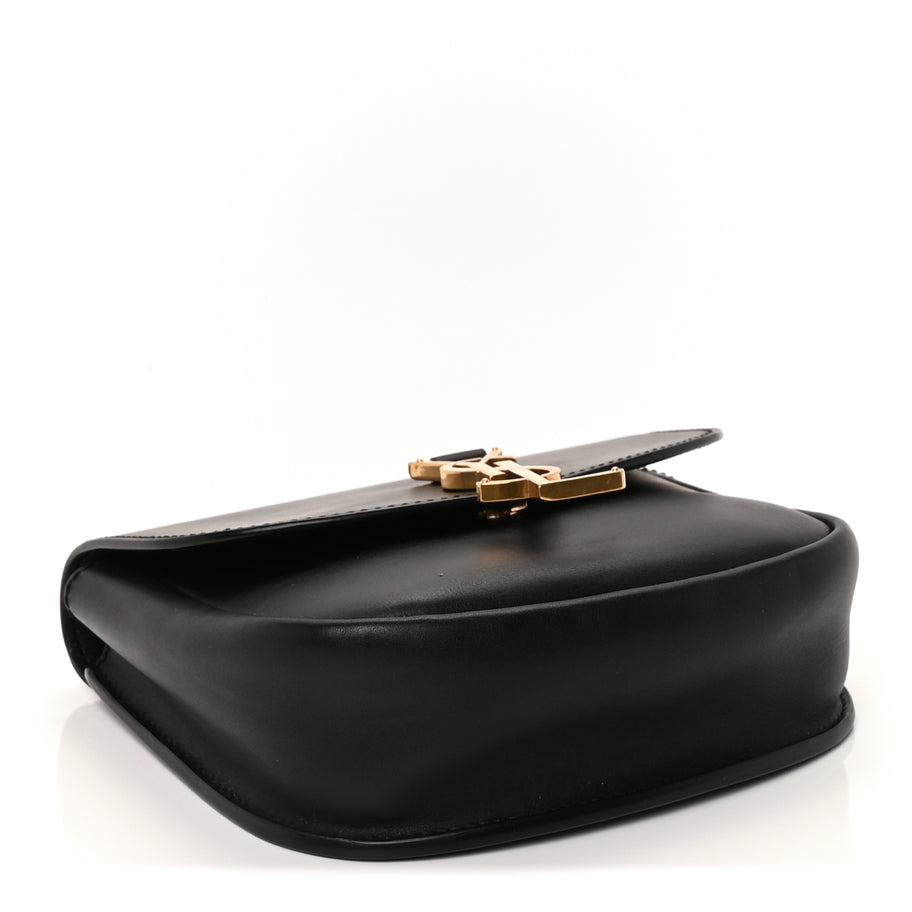 Saint Laurent Smooth Calfskin Classic Monogram Small Kaia Satchel Black Image 3