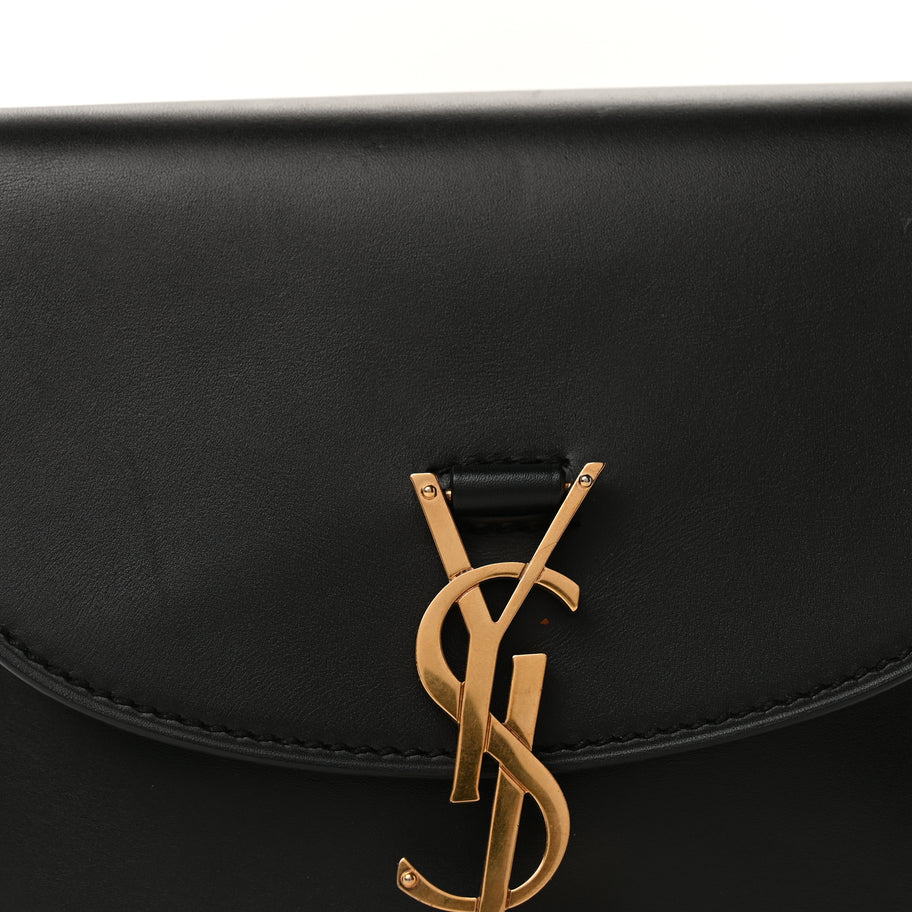 Saint Laurent Smooth Calfskin Classic Monogram Small Kaia Satchel Black Image 6