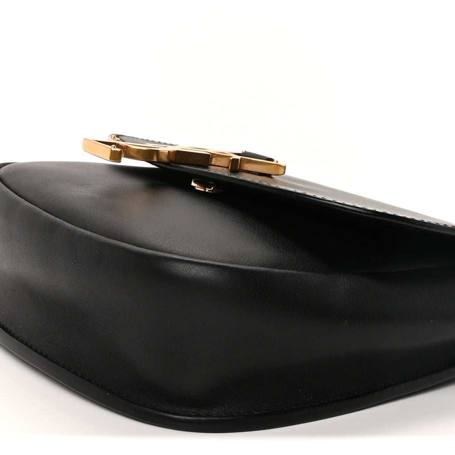 Saint Laurent Smooth Calfskin Classic Monogram Small Kaia Satchel Black Image 7