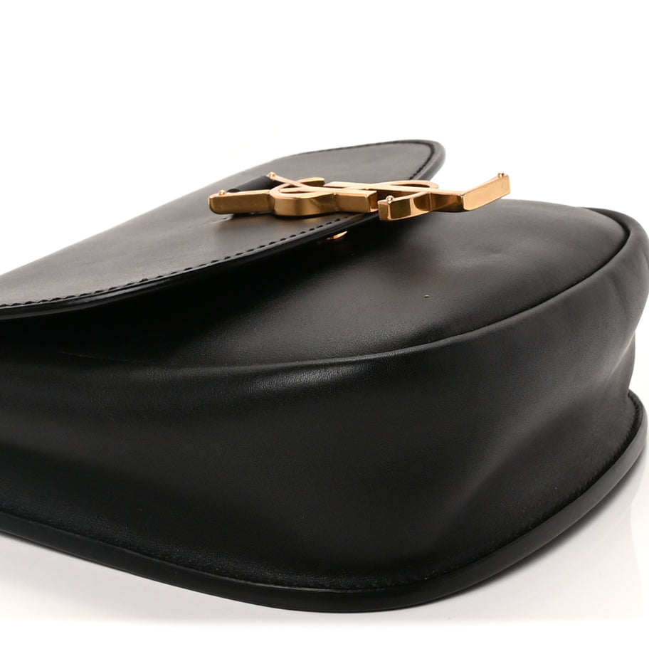 Saint Laurent Smooth Calfskin Classic Monogram Small Kaia Satchel Black Image 8