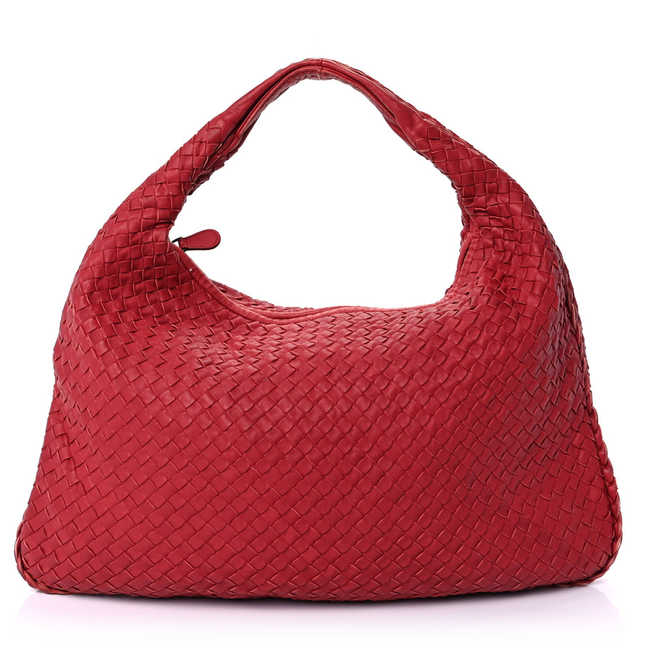 Bottega Veneta Nappa Intrecciato Medium Veneta Hobo Fraise Image 1