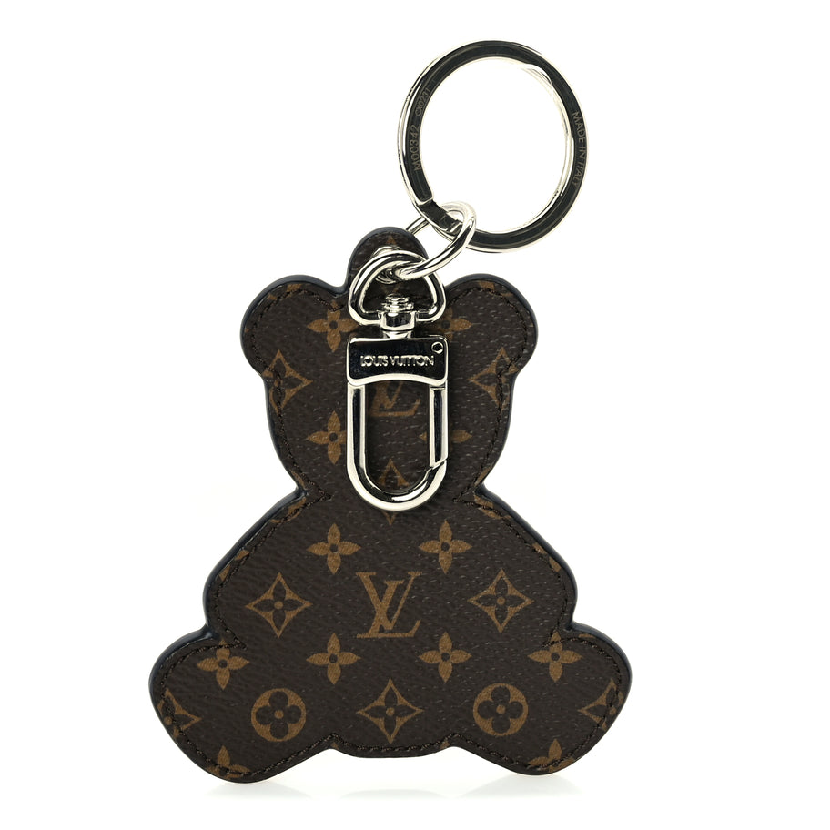 Louis Vuitton Monogram Teddy Bear Bag Charm Key Holder  Brown Image 2