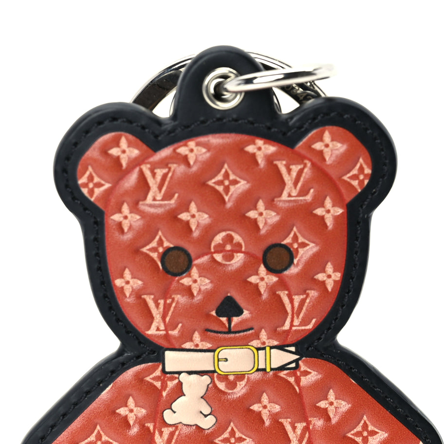 Louis Vuitton Monogram Teddy Bear Bag Charm Key Holder  Brown Image 5
