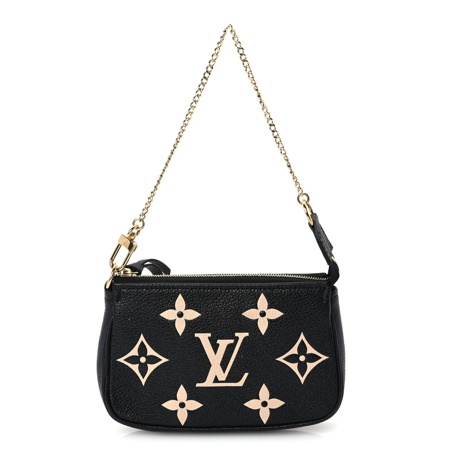 Louis Vuitton Empreinte Monogram Giant Mini Pochette Accessories  Black Image 1