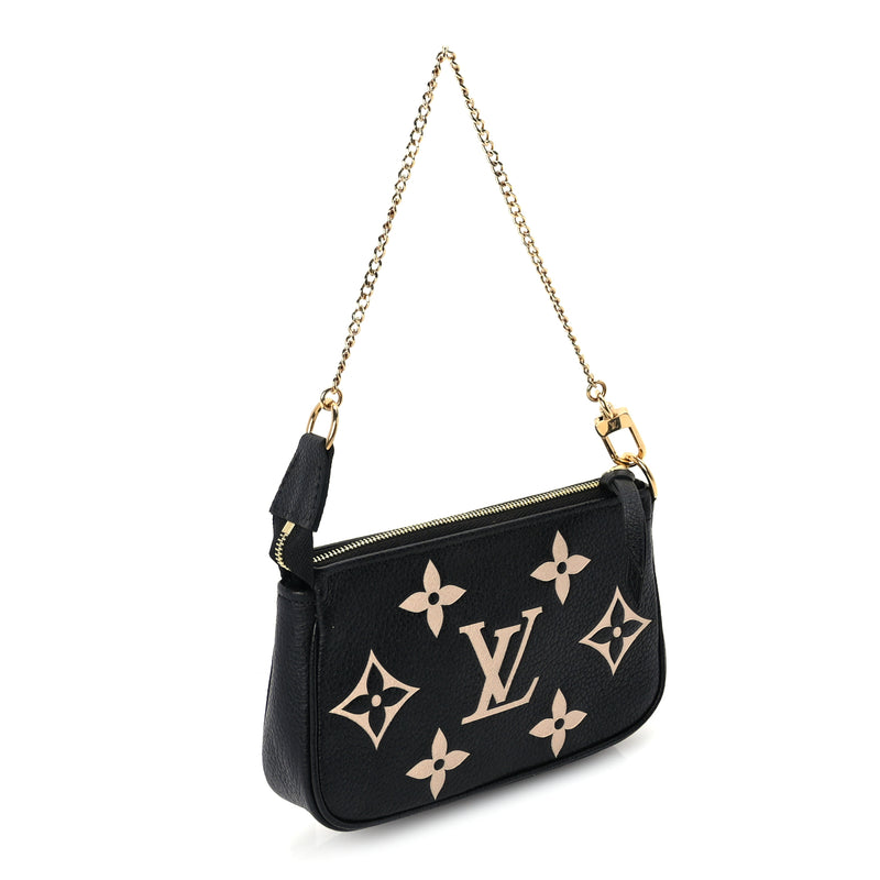  Louis Vuitton Empreinte Monogram Giant Mini Pochette Accessories  Black