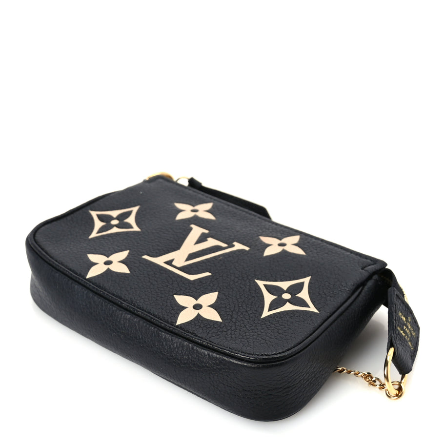 Louis Vuitton Empreinte Monogram Giant Mini Pochette Accessories  Black Image 8