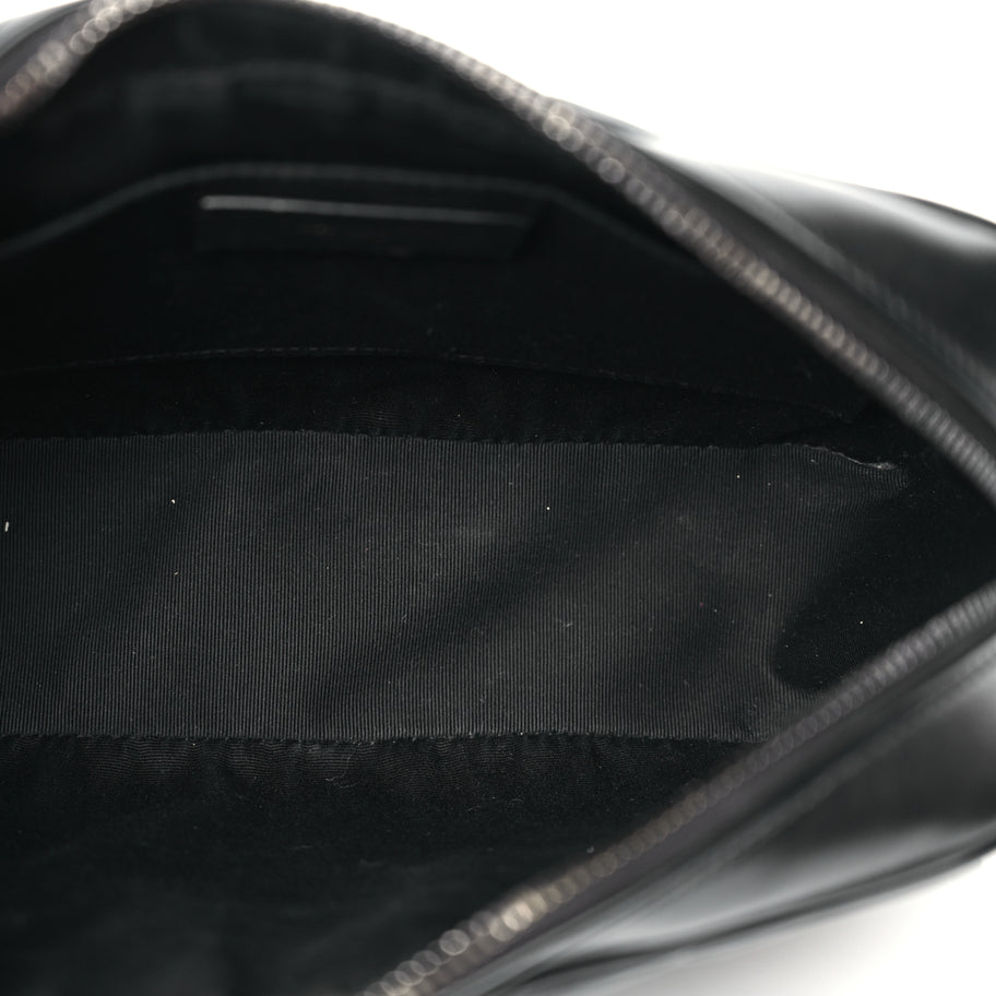Saint Laurent Calfskin Matelasse Monogram Monochrome Lou Camera Bag Black Image 4