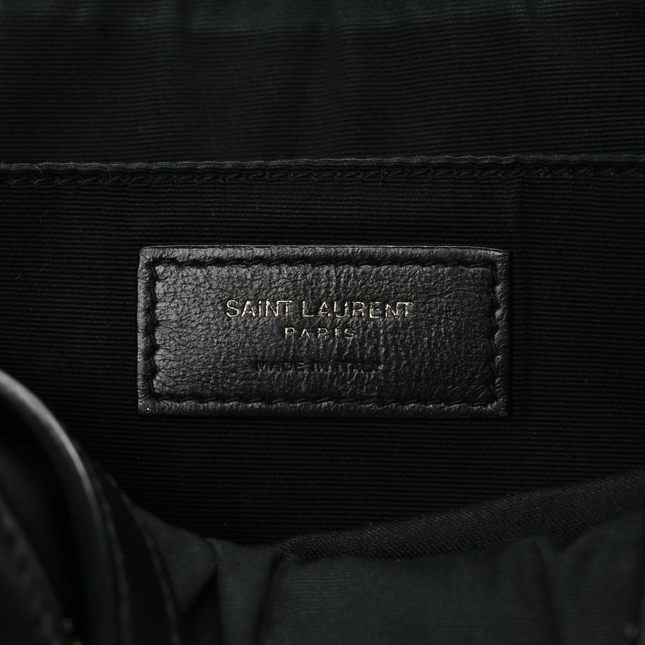 Saint Laurent Calfskin Matelasse Monogram Monochrome Lou Camera Bag Black Image 6