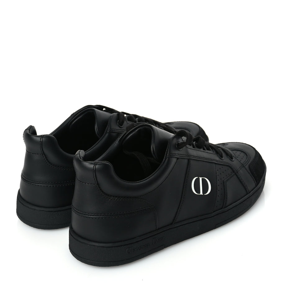 Christian Dior Calfskin Suede Logo Sneakers 36.5 Black Image 5