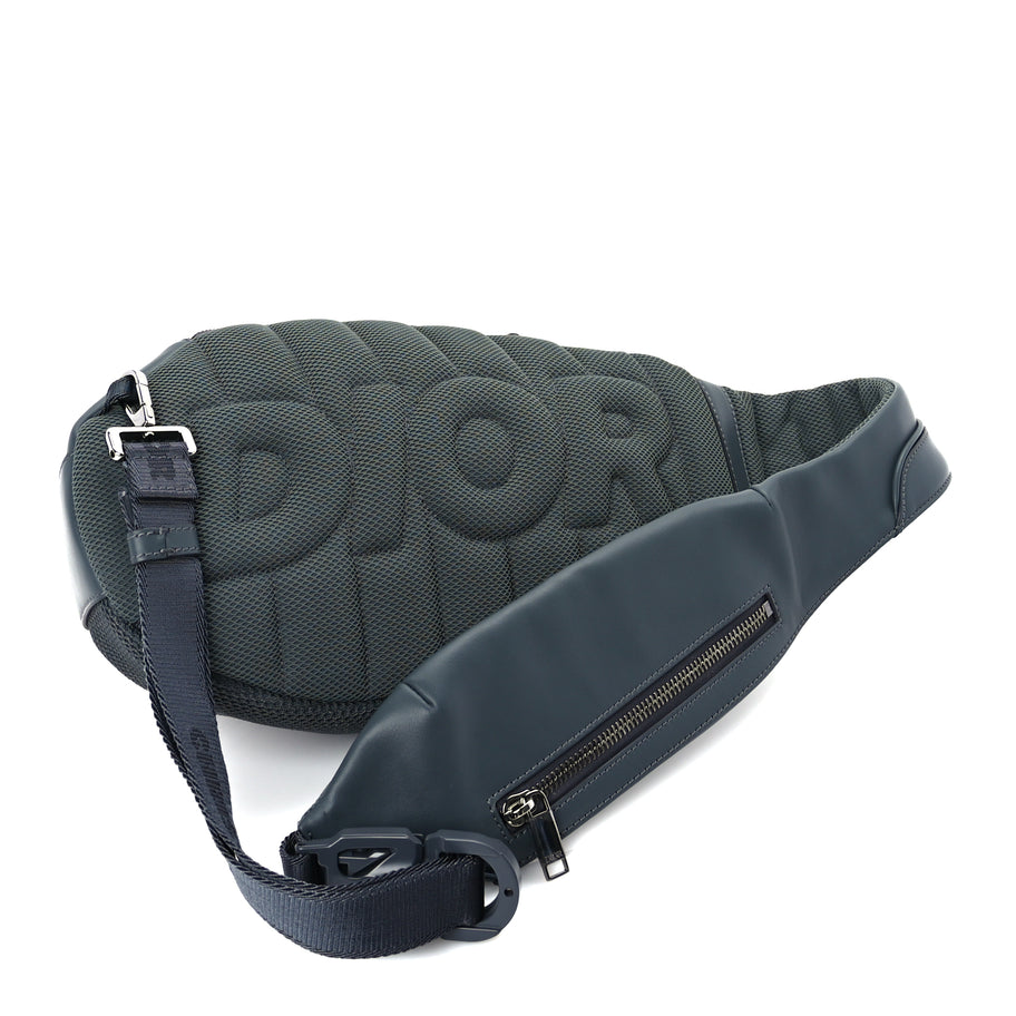 Christian Dior Calfskin Nylon Scarab Sling Bag  Grey Image 2
