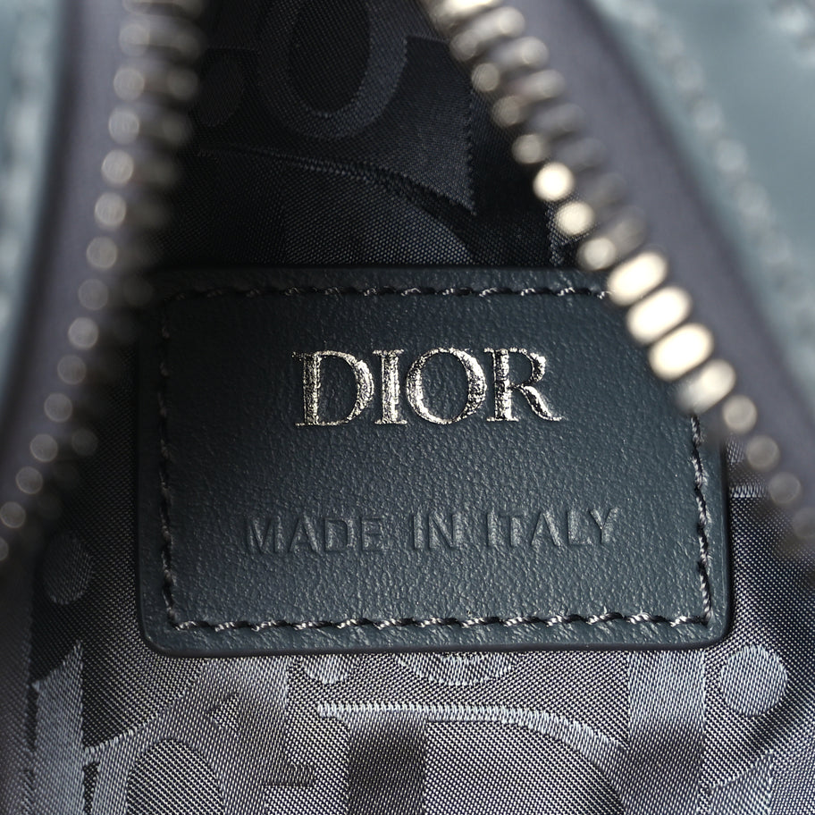 Christian Dior Calfskin Nylon Scarab Sling Bag  Grey Image 5