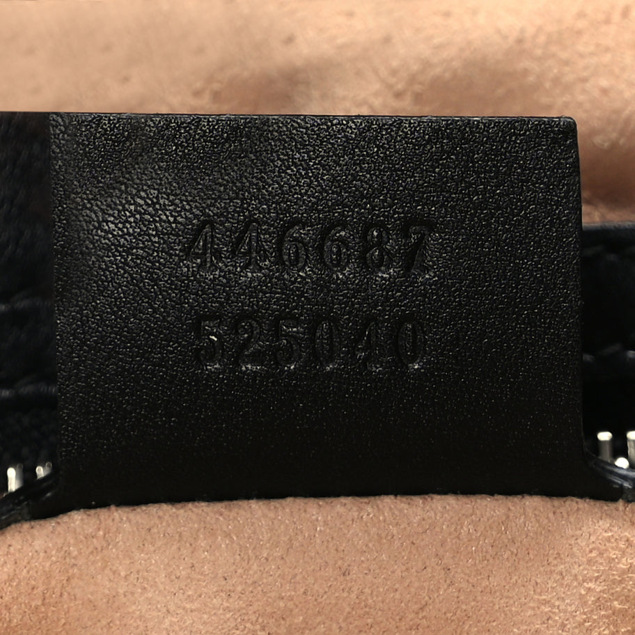 Gucci Calfskin Web Quilted Medium Dionysus Hobo Black Image 6