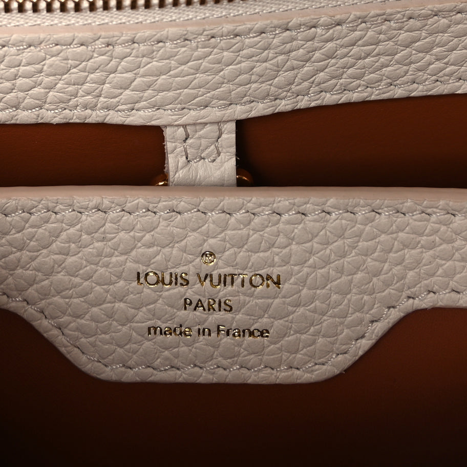 Louis Vuitton Shearling Calfskin Capucines BB White Image 5