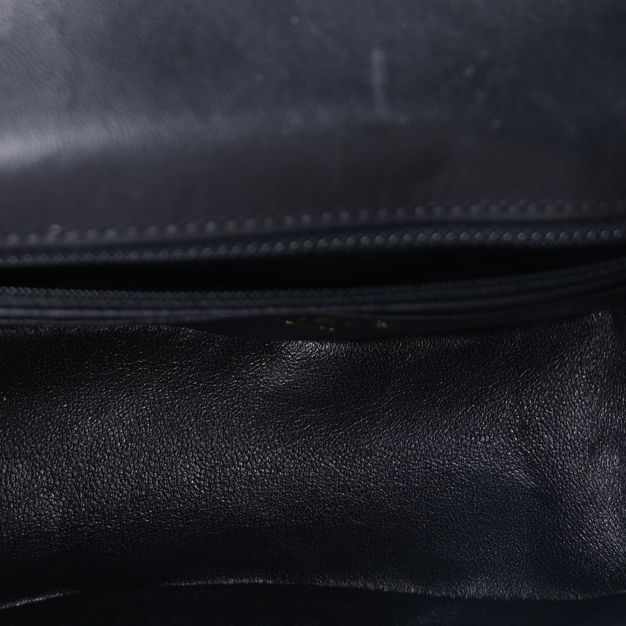 Chanel Calfskin Crocodile Embossed Graffiti 2.55 Mini Cocodile Reissue Flap  Black Gold Image 4