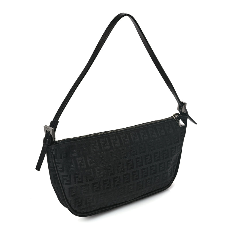  Fendi Zucchino Pochette Black