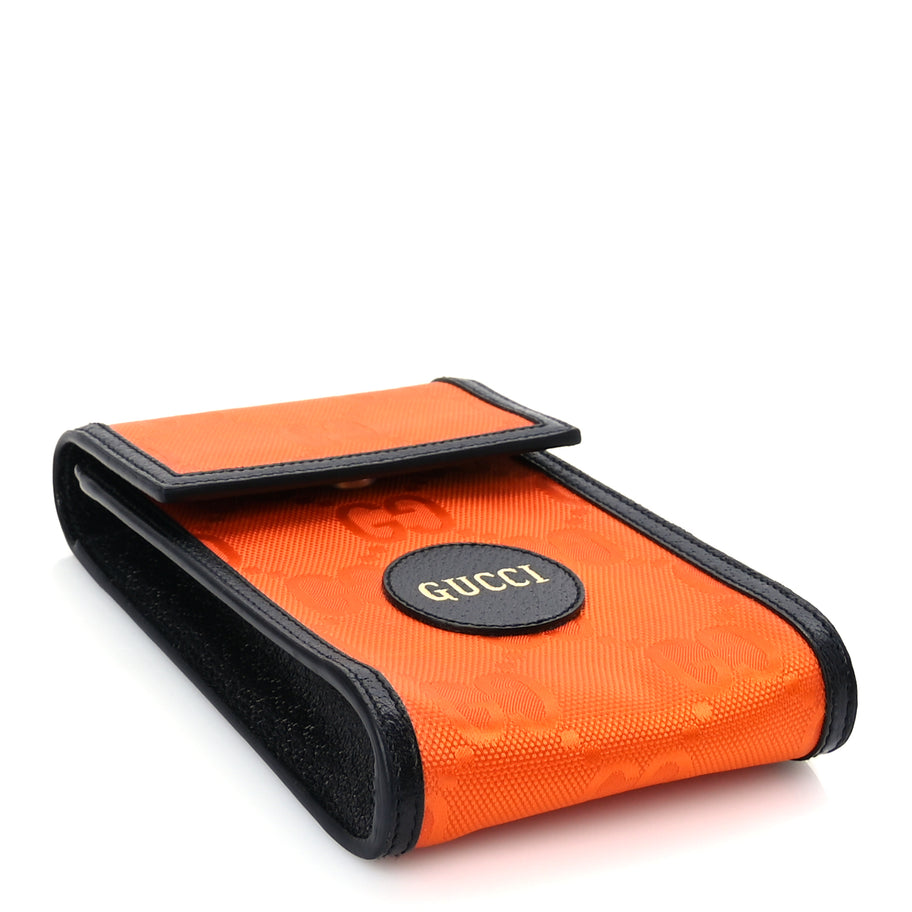 Gucci Econyl Nylon Monogram Off The Grid Crossbody Bag Carrot Orange Black Image 3