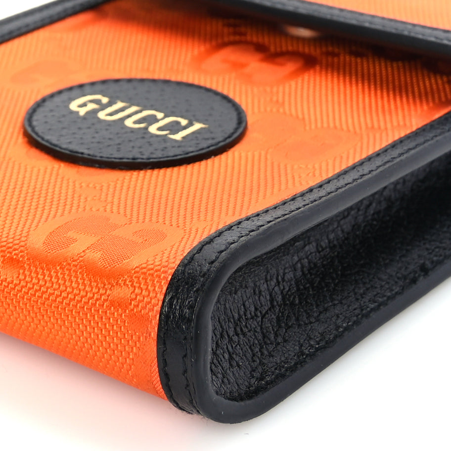 Gucci Econyl Nylon Monogram Off The Grid Crossbody Bag Carrot Orange Black Image 7
