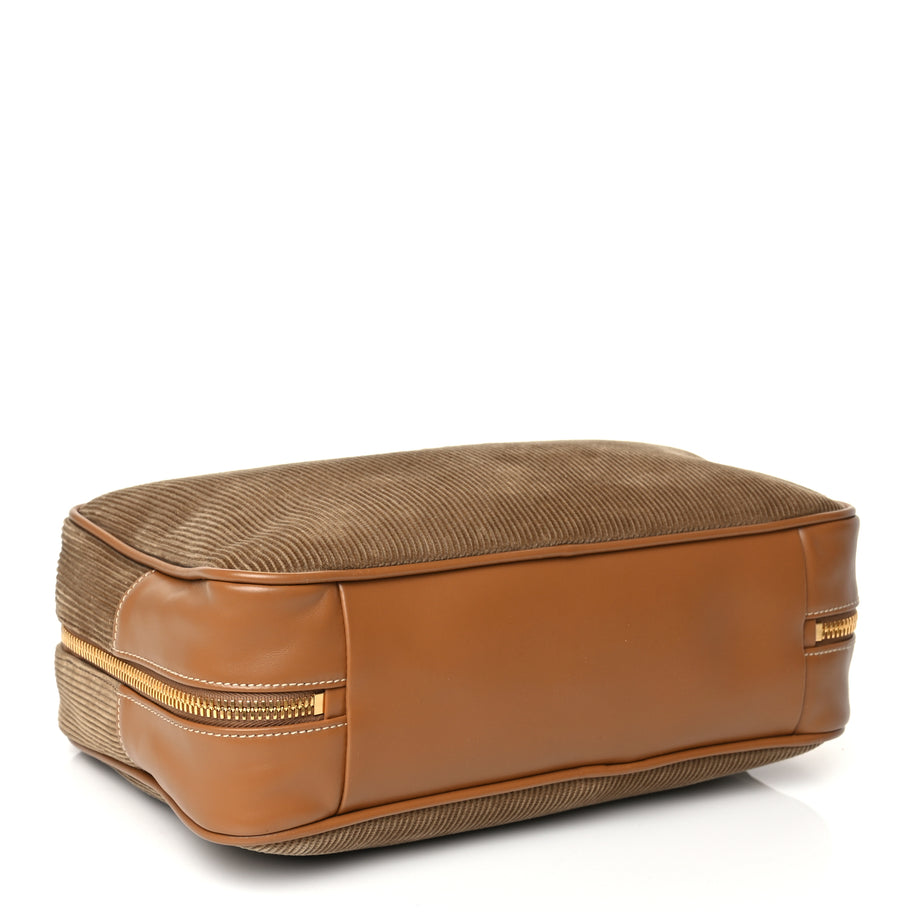 Miu Miu Corduroy Large Beau Top Handle Bag Cinnamon Image 3