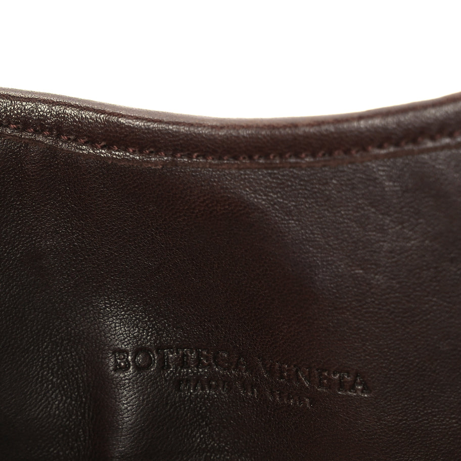 Bottega Veneta Canvas Calfskin Trimmed Shoulder Bag  Pink Brown Image 5