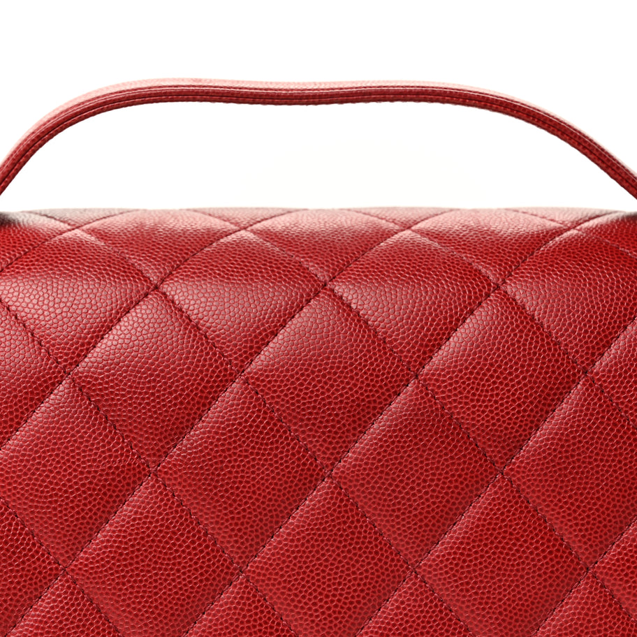 Chanel Caviar Quilted Large Business Affinity Flap  Red Image 7