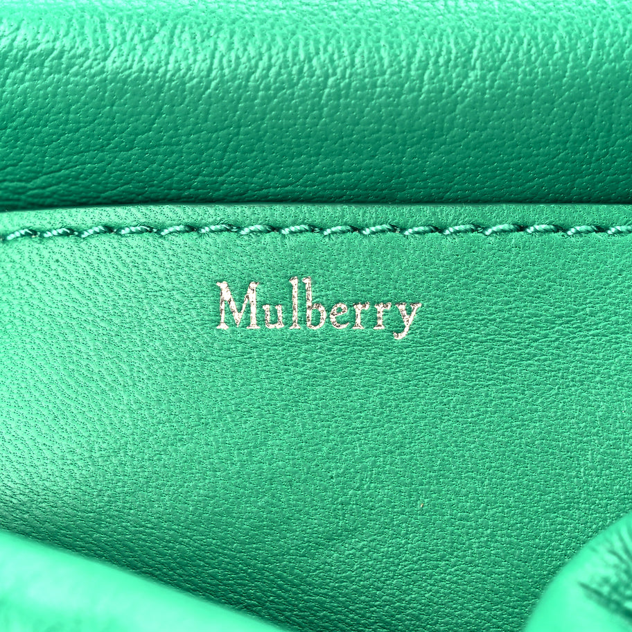 Mulberry Nappa Pillow Quilted Little Softie Bag Lawn Green Image 5