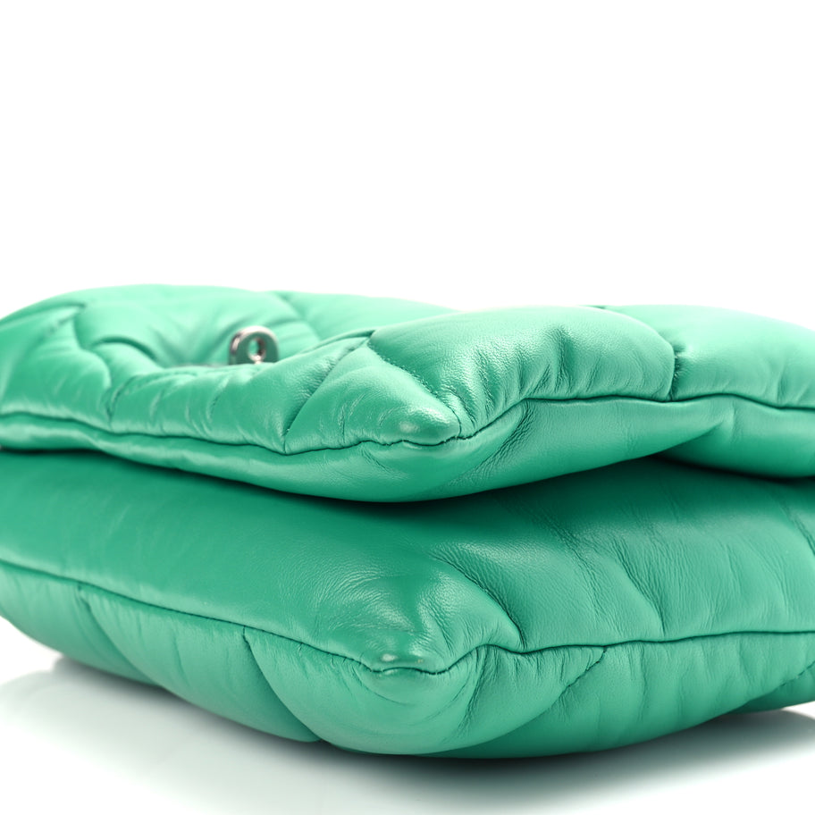 Mulberry Nappa Pillow Quilted Little Softie Bag Lawn Green Image 8