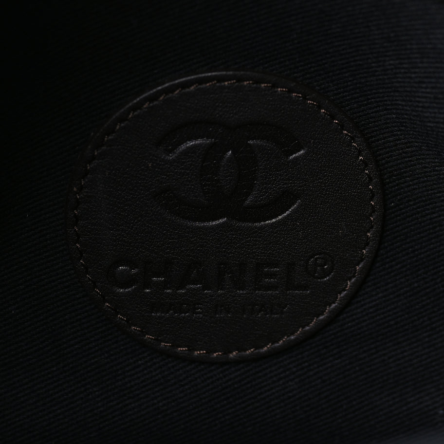 Chanel Coated Canvas Quilted Large Garment Travel Bag Brown Image 5