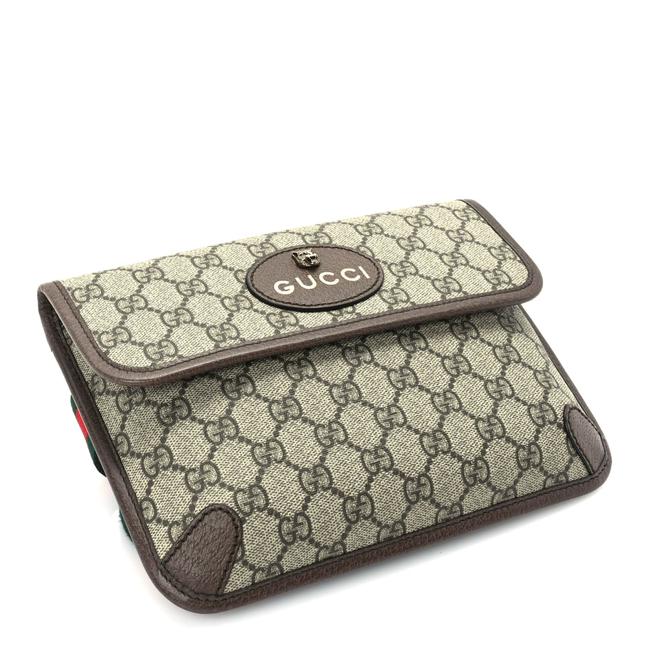 Gucci GG Supreme Monogram Neo Vintage Web Belt Bag Brown Image 3