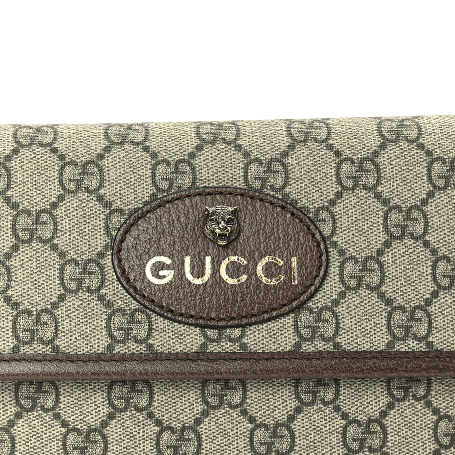 Gucci GG Supreme Monogram Neo Vintage Web Belt Bag Brown Image 6