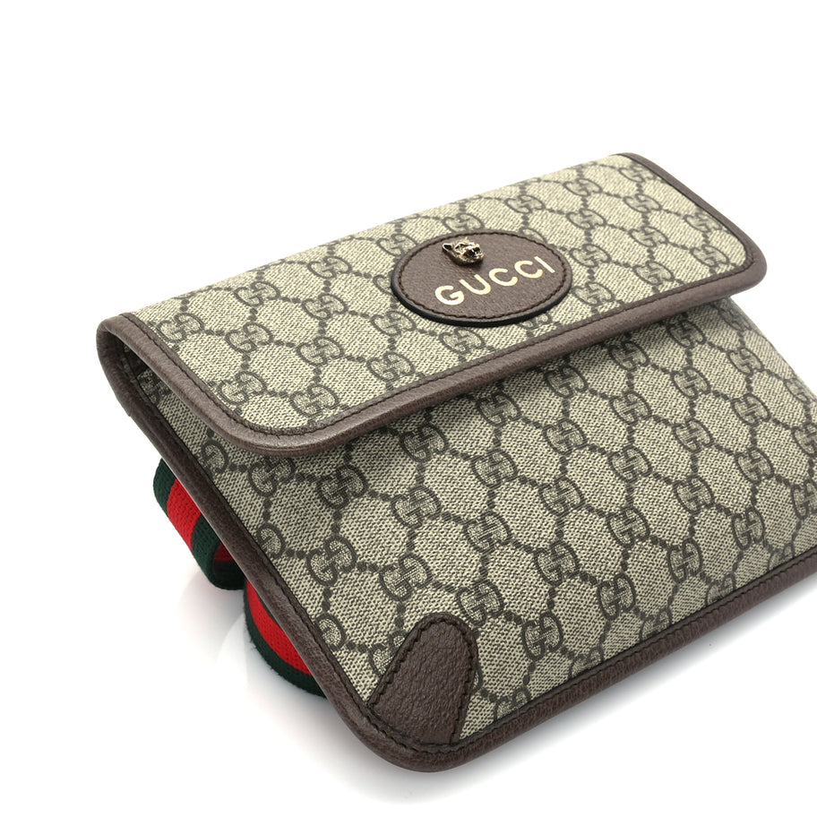Gucci GG Supreme Monogram Neo Vintage Web Belt Bag Brown Image 7