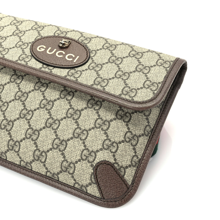 Gucci GG Supreme Monogram Neo Vintage Web Belt Bag Brown Image 8