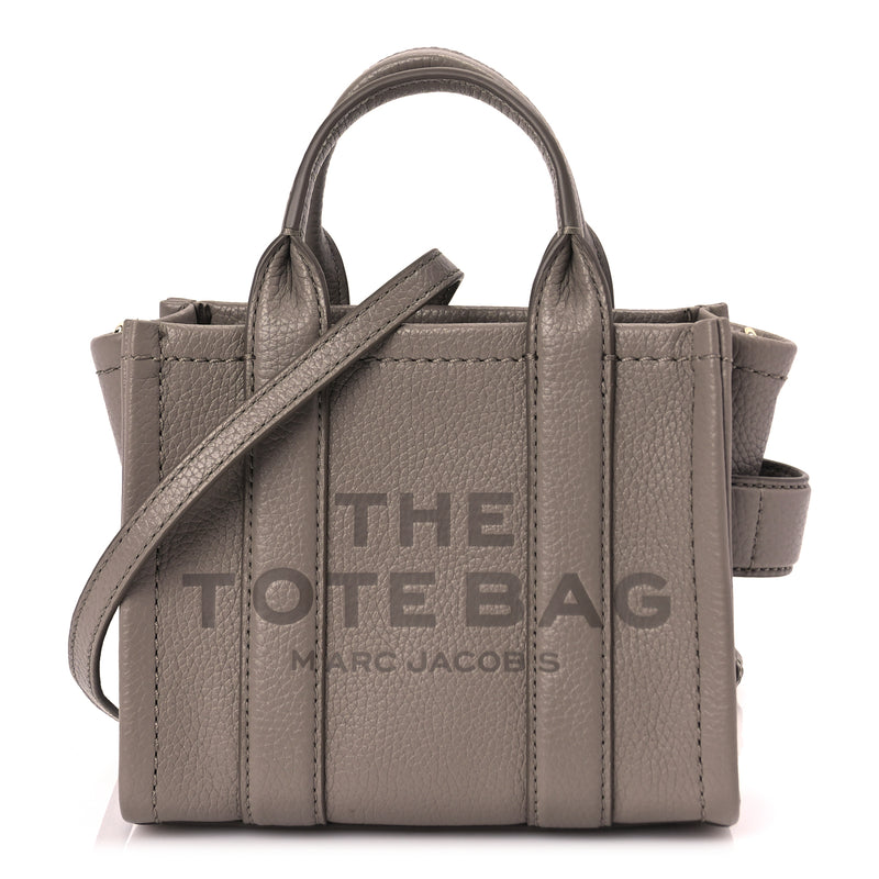  Marc Jacobs Grained Calfskin Small The Tote Bag Cement
