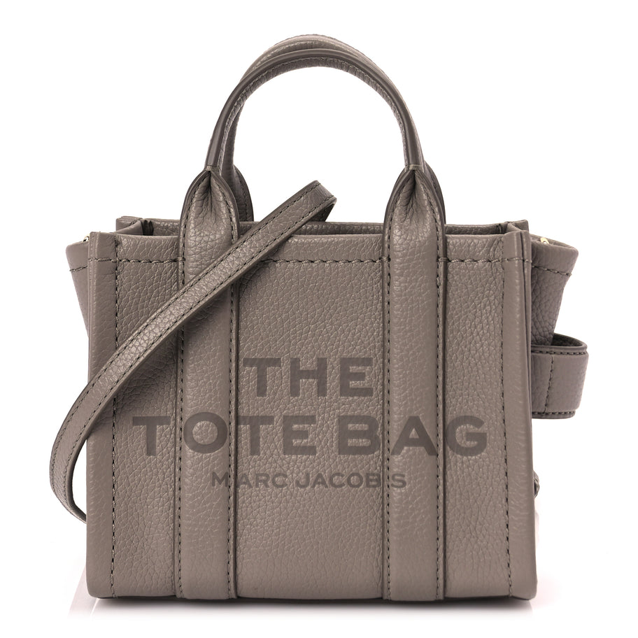 Marc Jacobs Grained Calfskin Small The Tote Bag Cement Image 1