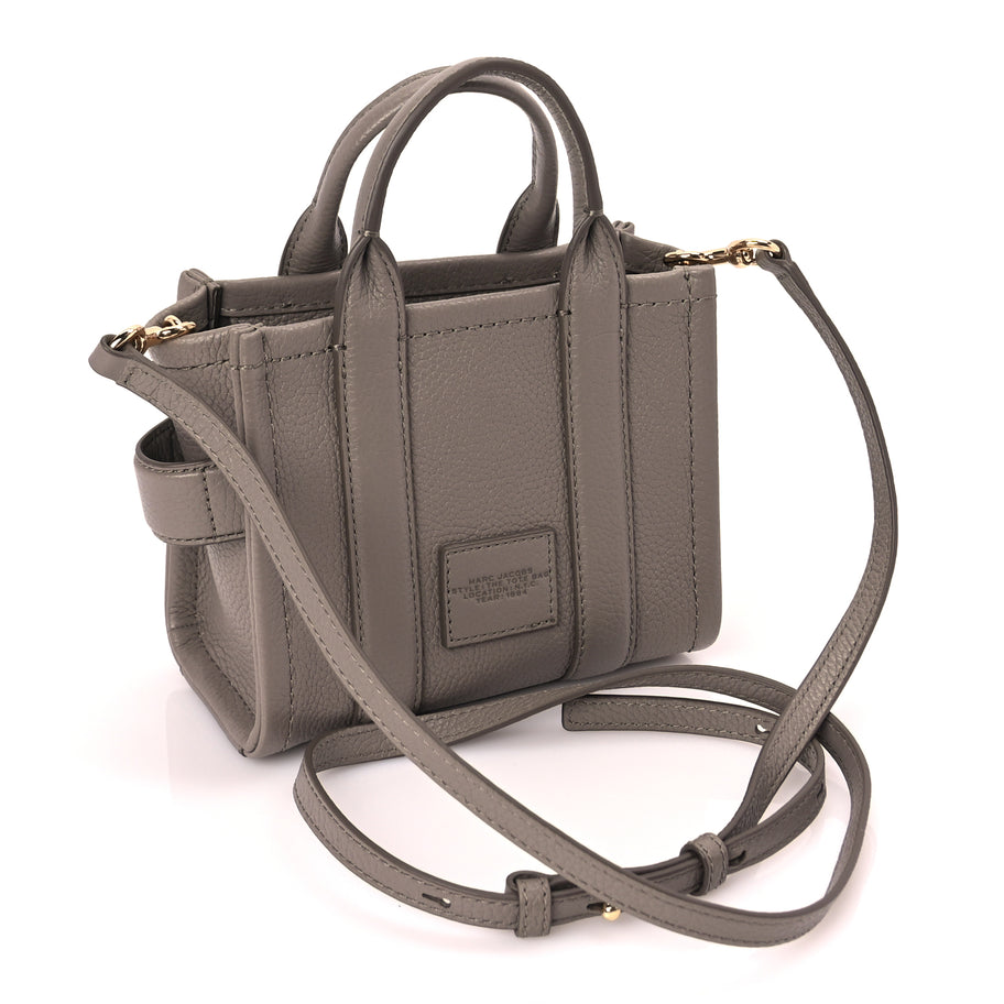 Marc Jacobs Grained Calfskin Small The Tote Bag Cement Image 2